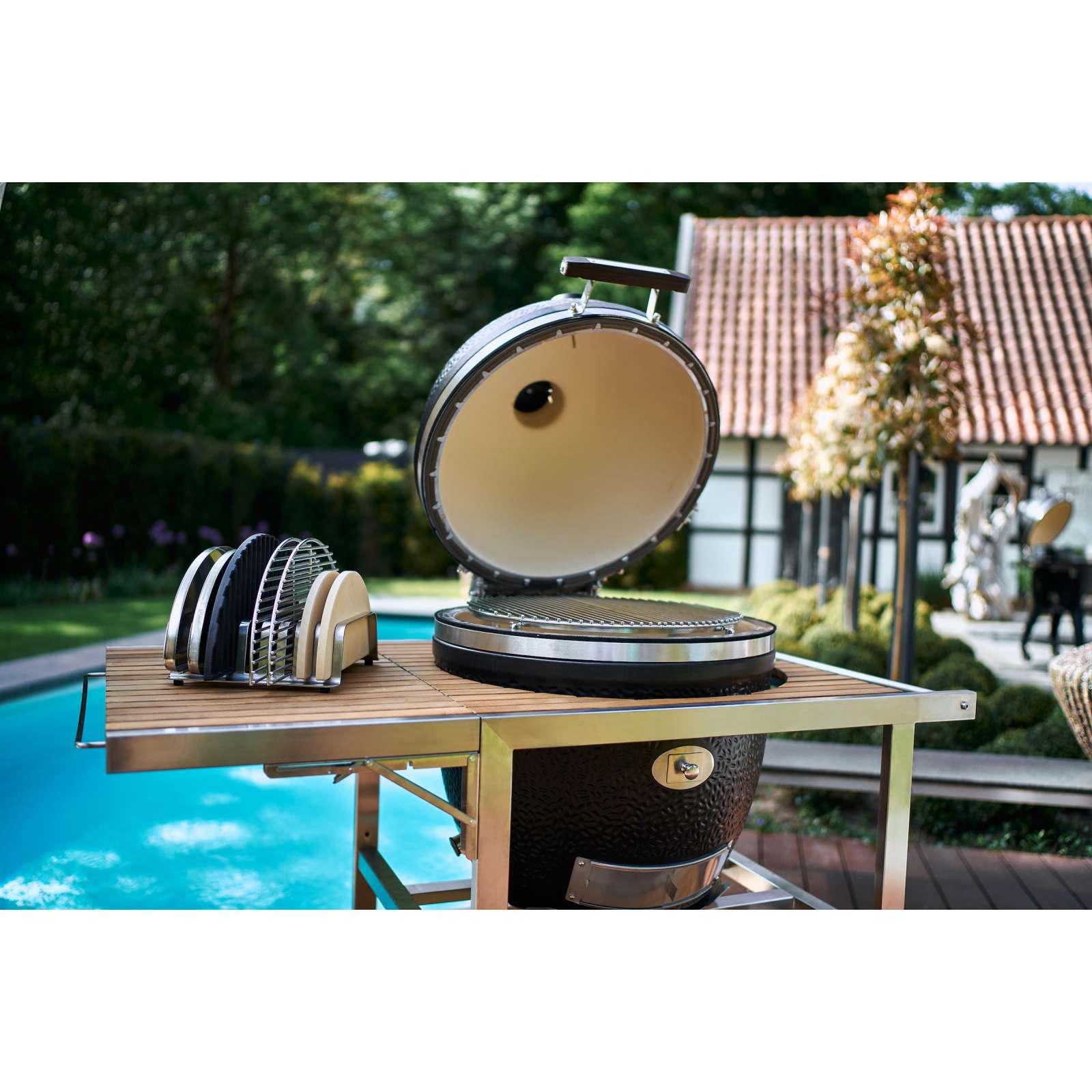 Stainless Steel BBQ Accessory Rack for MONOLITH Avantgarde - Image 3