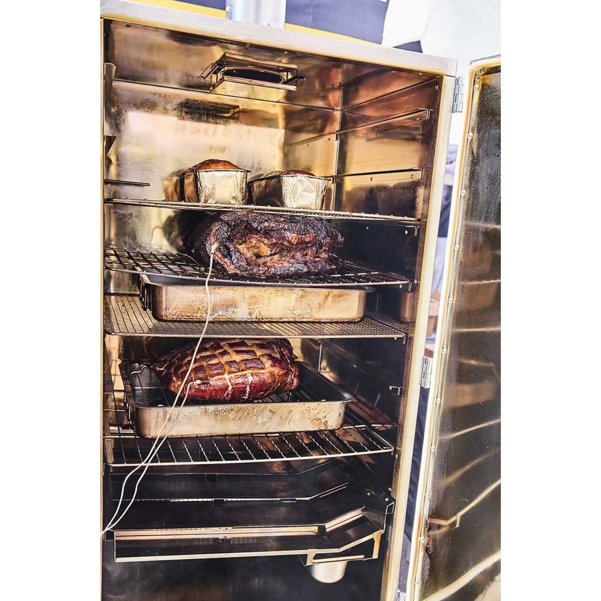Borniak 70L BBQ WiFi Smoker Stainless Steel - Image 11